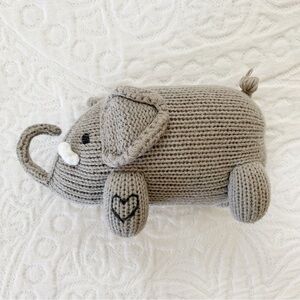 Estella Hand‎ Knit Organic Stuffed Animal Rattle, Elephant